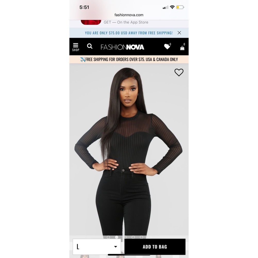 FashionNova Bodysuit